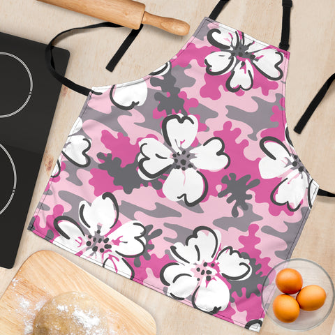 Image of Hibiscus Camo Apron - AllAprons